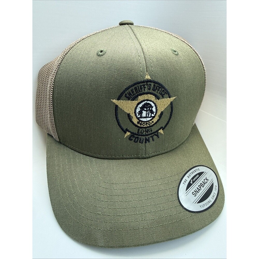 Sheriff Deputy Long County Georgia Trucker Hat Snapback Brown Cap